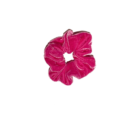 Pink Velvet Scrunchie